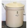 Image 1 : 5 GALLON MEDALTA CERAMIC POT W/ LID