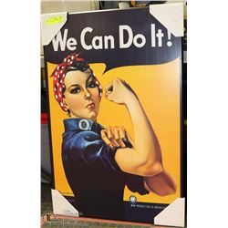 "WE CAN DO IT" PLAQUE 24"X36"