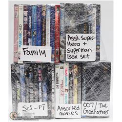 BUNDLE OF 37 ASSORTED FAMILY AND SCI-FI DVD'S