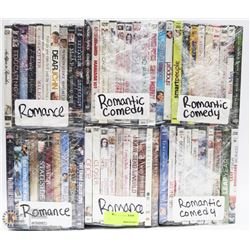 BUNDLE OF 60 ROMANCE AND COMEDY DVD'S
