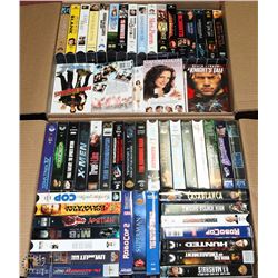 2 BOXES OF ASSORTED VHS MOVIES