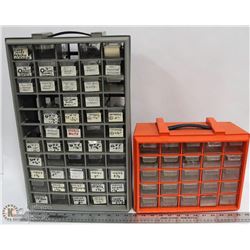 2 ORGANIZERS WITH CONTENTS