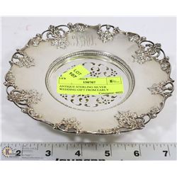 ANTIQUE STERLING SILVER WEDDING GIFT FROM EARLY