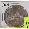 Image 1 : 1965 CANADIAN SILVER DOLLAR COIN
