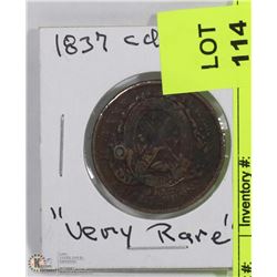 1837 CANADIAN TOKEN COIN "BALE PENNY"