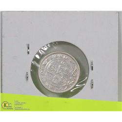 1945 NFLD 10 CENT CANADIAN SILVER COIN