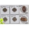 Image 1 : LOT OF 6 US COINS INCL FOUR 5 CENT COINS DATED