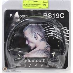SPORTS HEADPHONES BLUETOOTH WITH RECHARGEABLE