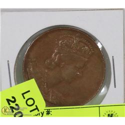 1953 QUEEN ELIZABETH II CORONATION COIN