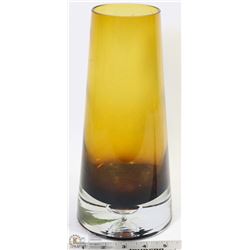 AMBER GLASS VASE