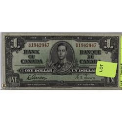 1937 CANADIAN $1 BILL