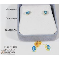 10KT YELOW GOLD TOPAZ EARRINGS