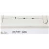 Image 1 : LADIES 14KT WHITE GOLD BLACK DIAMOND BRACELET