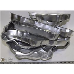 9 VINTAGE CHARACTER CAKE PANS 1971+