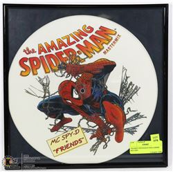 FRAMED SPIDERMAN MASTERMIX RECORD
