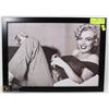 Image 1 : BLACK |& WHITE MARILYN MONROE OFF SET 18"X13.5"