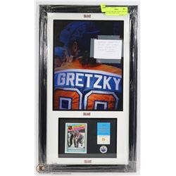 WAYNE GRETZKY 1983-84 CARD AND PLAYOFF TICKET STUB