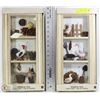 Image 1 : SET OF 2 NEW COUNTRY THEMED SHADOWBOXES