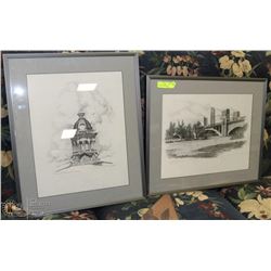 SET OF VINTAGE PRINTS OF CALGARYS' CENTER STREET
