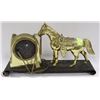 Image 2 : BRONZE TONE HORSE CLOCK