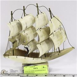 GENUINE HORN HANDMADE BOAT MADE IN ITALY