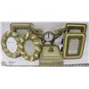 Image 1 : 7PC MATCHING VANITY SET INCL 5 PICTURE FRAMES,