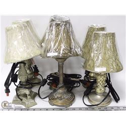 3 SETS OF MATCHING 2PC MINI LAMPS (6 TOTAL)