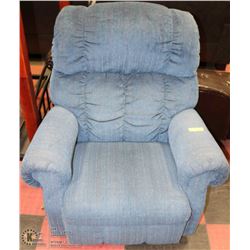 BLUE LAZY BOY GLIDER ROCKER RECLINER