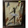 Image 1 : CUSTOM BALLERINA  MULTI-STONE ART, FRAMED