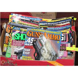 BOX OF GUN MAGAZINES