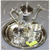 Image 1 : ESTATE 5-PIECE SILVER PLATED COFFEE/TEA