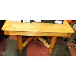 VINTAGE MAPLE 6 LEG TABLE