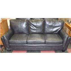 GREY LEATHERETTE SOFA