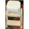 Image 1 : PLASTIC 2 STEP LADDER SOLD WITH 2 SMALL STOOLS