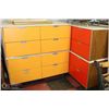 Image 1 : SET OF THREE 8 DRAWER COMMERCIAL GRADE CABINETS