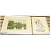Image 1 : COLLECTION OF 2 VINTAGE ESTATE FRAMED PICTURES