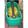 Image 1 : GREEN PLASTIC WAGON SOLD WITH LARGE EXTENSION CORD