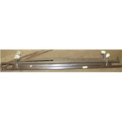 ADJUSTABLE METAL BED FRAME RAILS W/ WHEELS