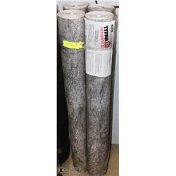 4 ROLLS TYPAR HOUSEWRAP  3'X 380  FT TOTAL