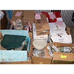 PALLET OF ESTATE INCL CRYSTAL, SMALL ORNAMENT