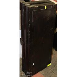 PAIR OF WOOD PLATFORMS