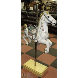 5' CAROUSEL HORSE DISPLAY WITH STAND