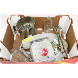 FLAT OF VINTAGE ESTATE ITEMS