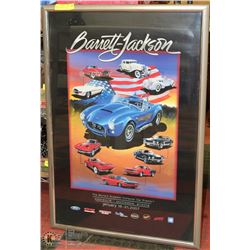 BARRETT JACKSON  AUCTION POSTER WITH FRAME