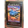 Image 1 : BARRETT JACKSON  AUCTION POSTER WITH FRAME