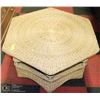 Image 1 : WICKER PENTAGON SHAPED COFFFEE TABLE