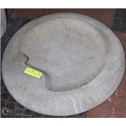 CONCRETE GROUND BIRDBATH 23"D
