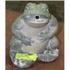 Image 1 : CONCRETE PAINTED SPITTING FROG 9" HIGH