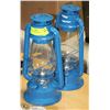 Image 1 : 2 COAL OIL LAMPS  NEW 13"