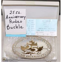 25TH ANNIVERSARY CFR BELT BUCKLE W/ TICKET STUB